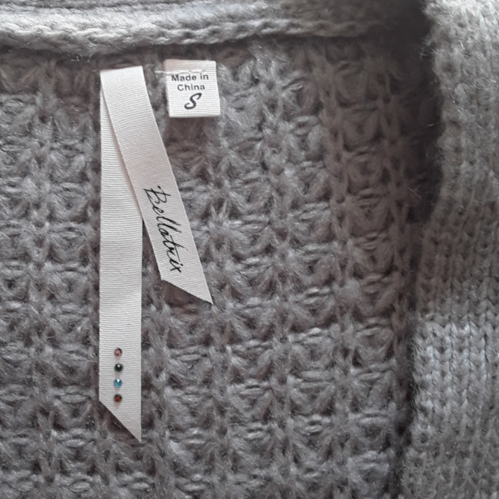 🌻Bellatrix small black and grey long cardigan - Picture 2 of 3